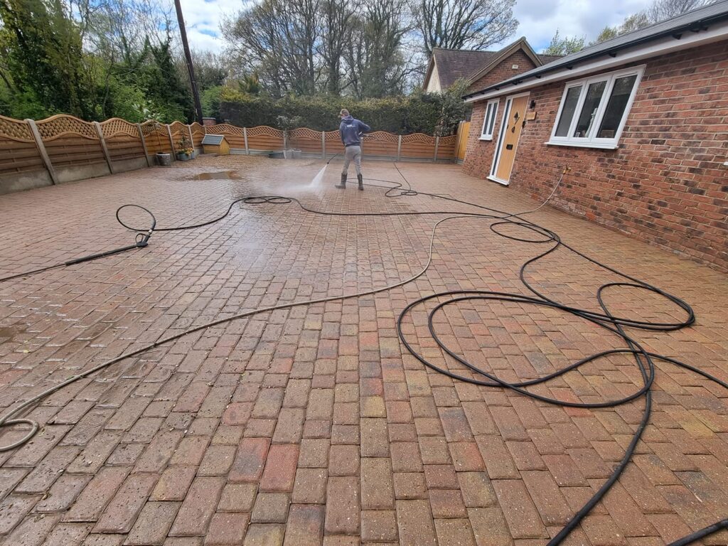 Pressure Washing Brick