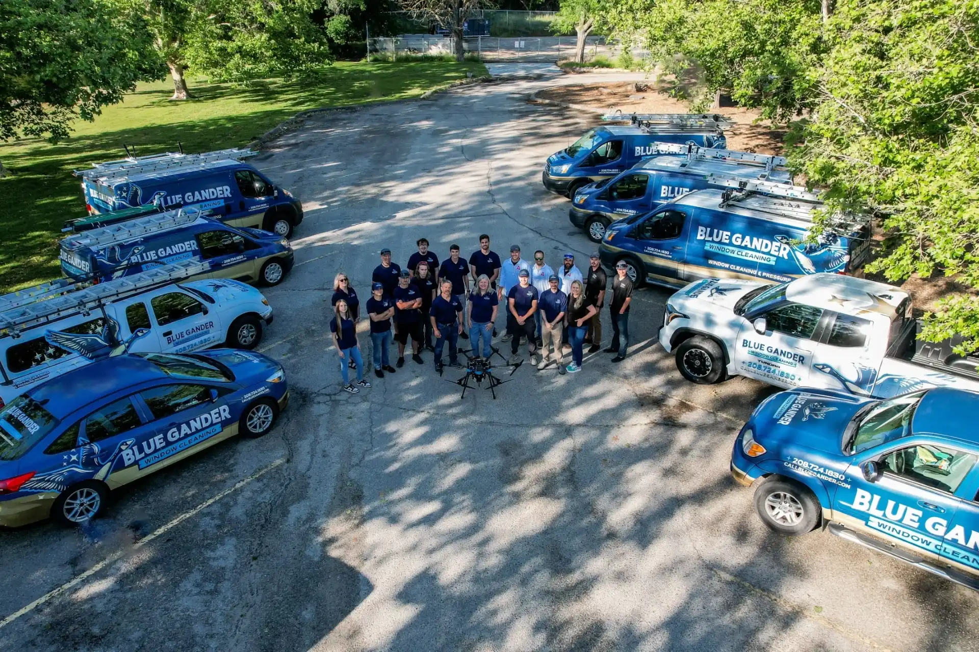 Window Washing Company team blue gander boise idaho
