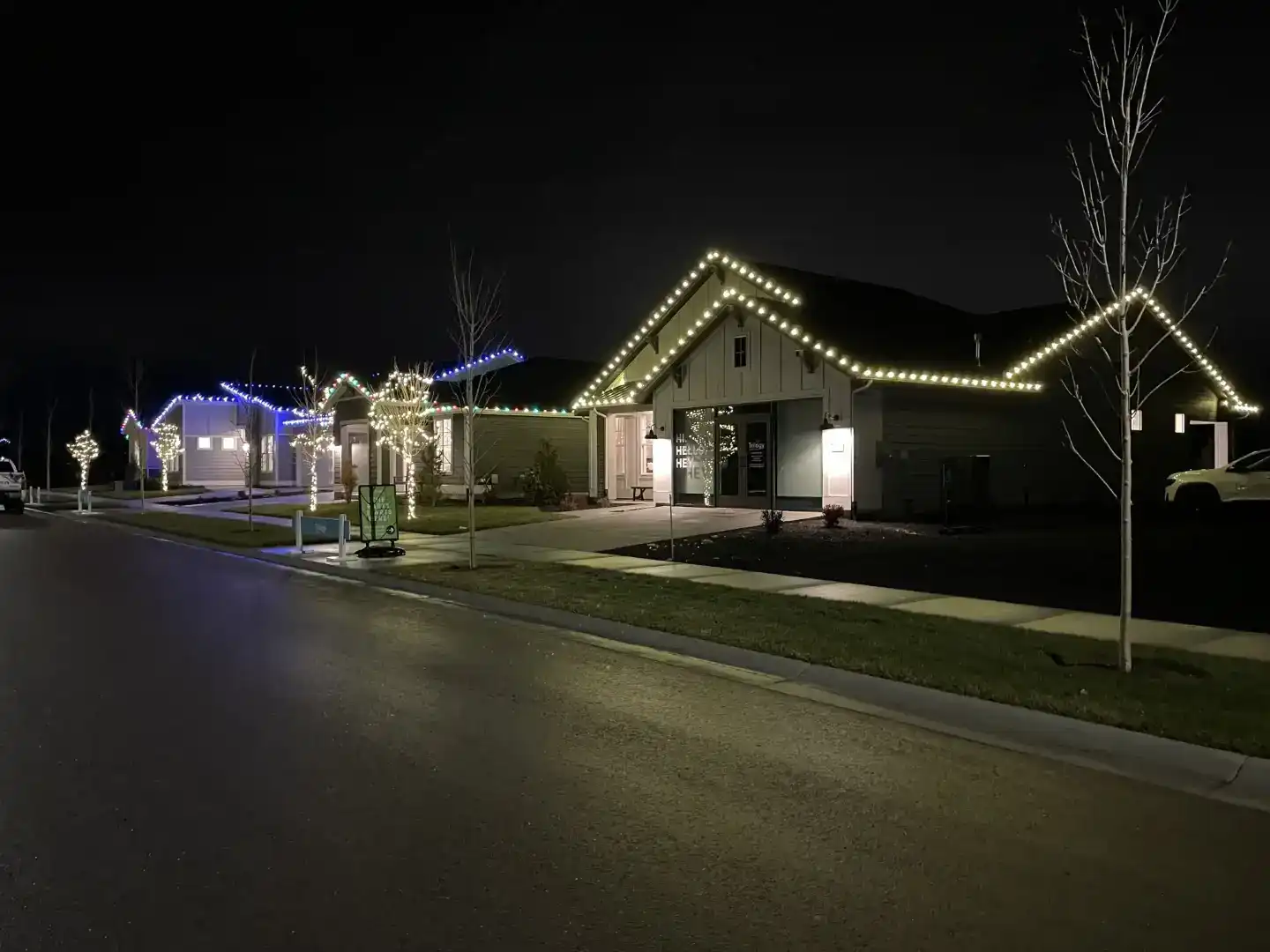 hang Christmas lights